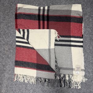 Nido Notte Plaid Throw Blanket Made in Italy Fringed Acrylic Cotton Sofa Bed Dec